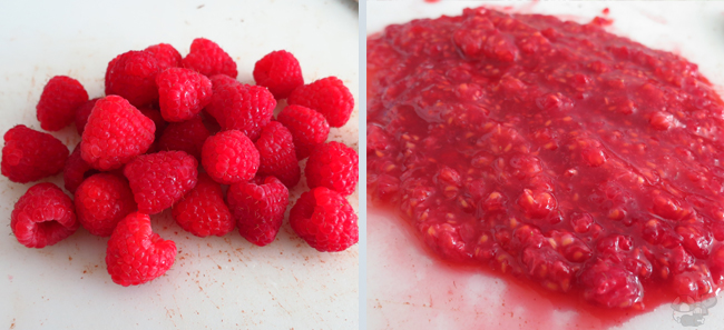 Rare Candy: Chopped fresh raspberries