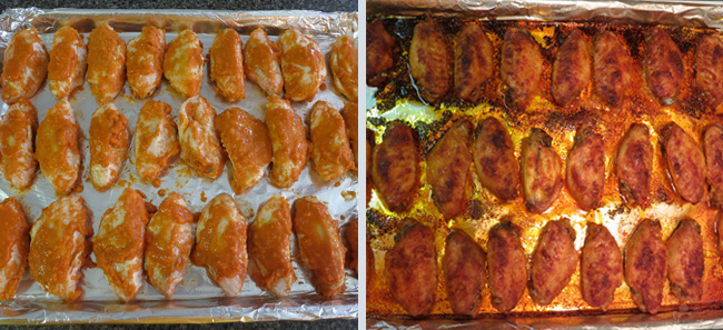 GTA: Chicken Wings - Before and after cooking