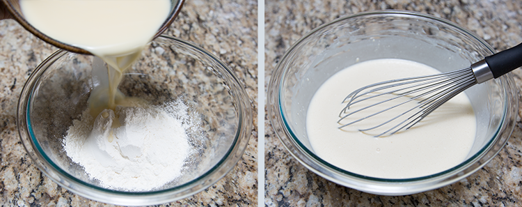 Fresh Fruit Crepe: Making the batter