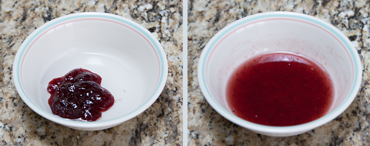 Bowl of Gelatinous Ooze Custard: Raspberry Jam